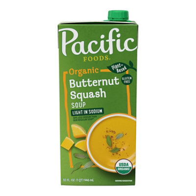 Pacific Foods Light in Sodium Organic Butternut Squash Soup - 32 Fl. Oz.