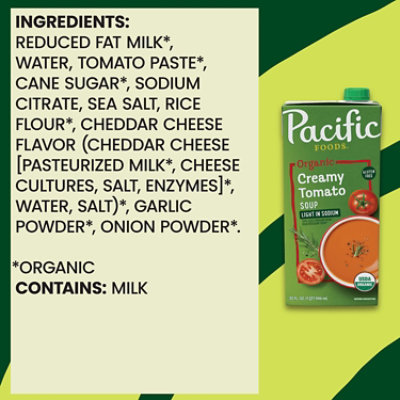 Pacific Foods Organic Creamy Light in Sodium Tomato Soup - 32 Fl Oz - Image 5