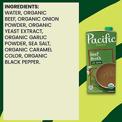 Pacific Organic Broth Beef Low Sodium - 32 Fl. Oz. - Image 5