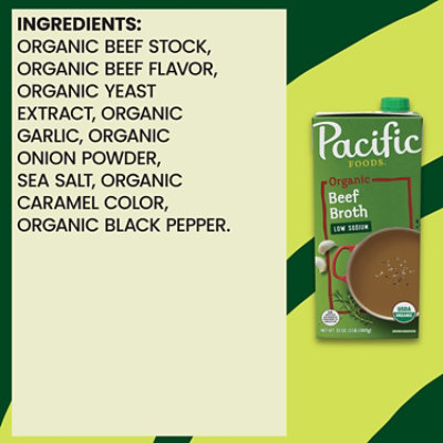 Pacific Foods Low Sodium Organic Beef Broth - 32 Oz - Image 3