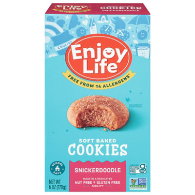 Enjoy Life Cookies Soft Baked Snickerdoodle - 6 Oz