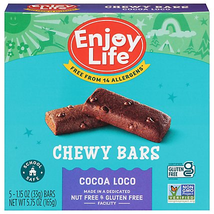 Enjoy Life Chewy Bars Soft Baked Cocoa Loco 5 Count - 5.75 Oz - Image 2
