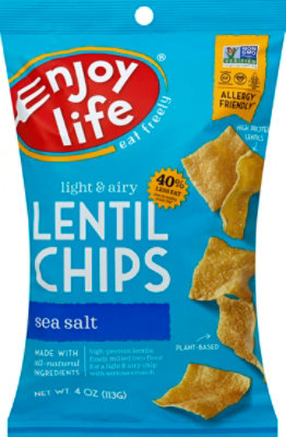 Enjoy Life Sea Salt Lentil Chips - 4 Oz Bag - Image 2