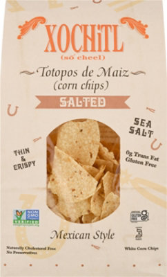 Xochitl Corn Chips Mexican Style White Sea Salt - 16 Oz - Image 2