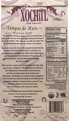 Xochitl Organic Mexican Style Blue Sea Salt Corn Chips - 12 Oz - Image 5