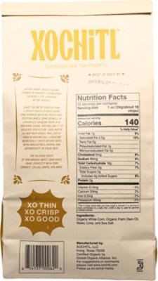 Xochitl Corn Chips Organic Mexican Style White Sea Salt - 12 Oz - Image 5
