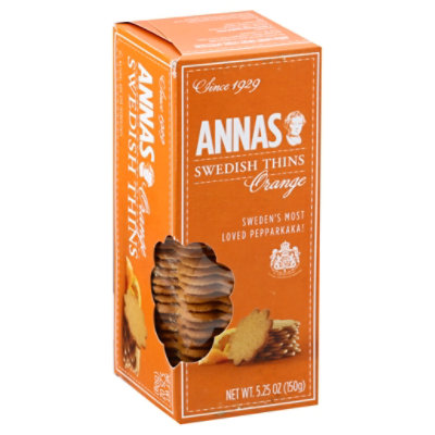 Annas Thins Swedish Orange - 5.25 Oz - Image 1