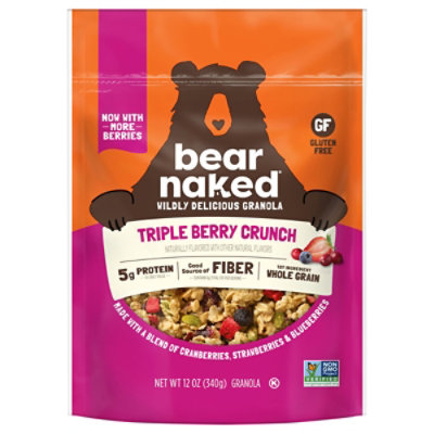 Bear Naked Triple Berry Crunch Gluten Free 5g Protein Fiber Granola - 12 Oz - Image 4