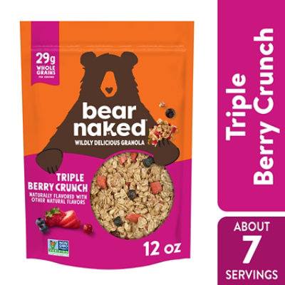 Bear Naked Fit Granola Cereal Vegan Triple Berry - 12 Oz