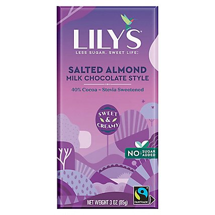 Lilys Chocolate 40% Salted Almond & Milk - 3 Oz - Image 3