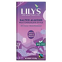 Lilys Chocolate 40% Salted Almond & Milk - 3 Oz - Image 1