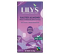 Lilys Chocolate 40% Salted Almond & Milk - 3 Oz