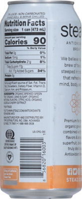 steaz Iced Green Tea Organic Lightly Sweetened Peach - 16 Fl. Oz. - Image 6