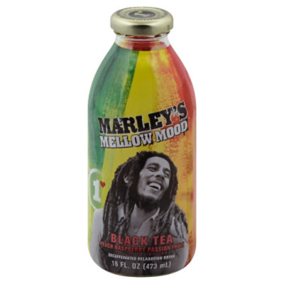 Marleys Mellow Mood Relaxation Drink Decaf Black Tea Peach Raspberry Passion - 16 Fl. Oz. - Image 1