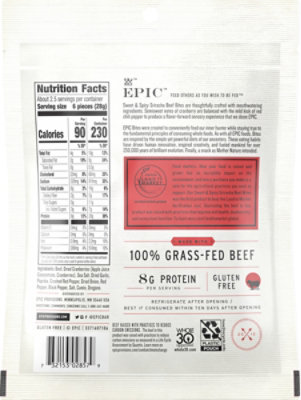 EPIC Bites Steak Beef with Cranberry & Sriracha - 2.5 Oz - Image 5