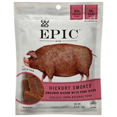 EPIC Bites Bacon Uncured Pork & Sea Salt - 2.5 Oz