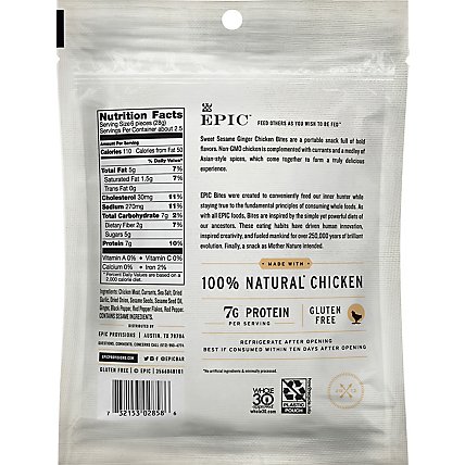 EPIC Bites Meat Chicken with Currant & Sesame BBQ Seasoning - 2.5 Oz - Image 6