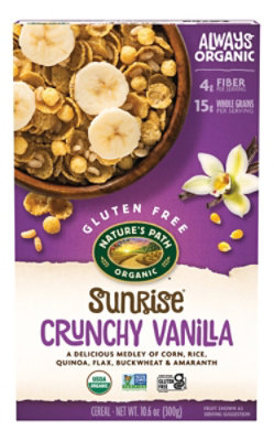 Nature's Path Organic Sunrise Crunchy Vanilla Gluten Free Breakfast Cereal - 10.6 Oz