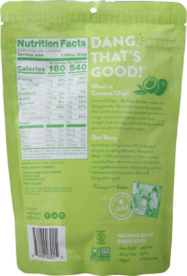 Dang Coconut Chips Toasted Original Recipe - 3.17 Oz - Image 6