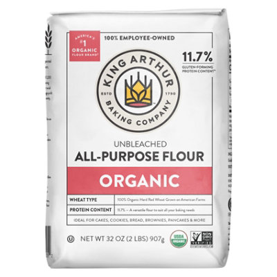 King Arthur Flour Flour 100% Organic All-Purpose - 2 Lb - Image 2