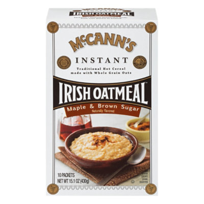 McCanns Oatmeal Irish Instant Maple & Brown Sugar 10 Count - 15.1 Oz - Image 1