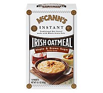McCanns Oatmeal Irish Instant Maple & Brown Sugar 10 Count - 15.1 Oz