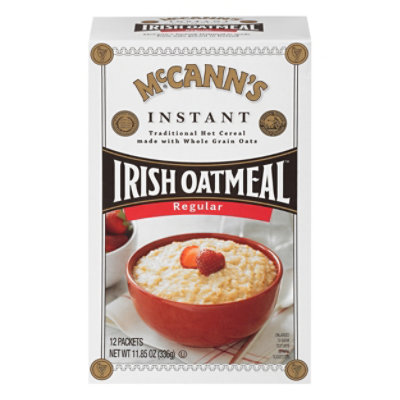 McCanns Oatmeal Irish Instant Regular 12 Count - 11.85 Oz