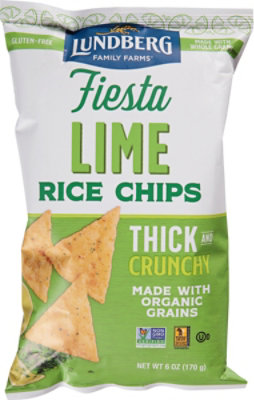 Lundberg Rice Chips Fiesta Lime - 6 Oz - Image 1