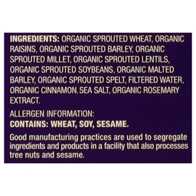 Food For Life Ezekiel 4:9 Cereal Sprouted Grain Crunchy Cinnamon Raisin - 16 Oz - Image 4