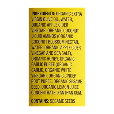 Bragg Organic Dressing & Marinade Ginger & Sesame - 12 Fl. Oz. - Image 5