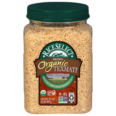 Rice Select Organic Texmati Rice Brown Long Grain American Basmati - 32 Oz - Image 1