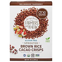 One Degree Organic Foods Cereal Veganic Sprouted Brown Rice Cacao Crisps - 10 Oz - Image 3