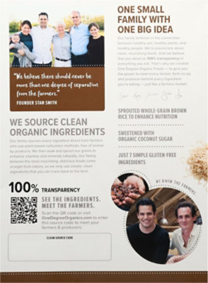 One Degree Organic Foods Cereal Veganic Sprouted Brown Rice Cacao Crisps - 10 Oz - Image 5