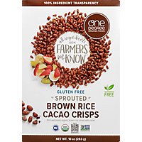 One Degree Organic Foods Cereal Veganic Sprouted Brown Rice Cacao Crisps - 10 Oz - Image 2