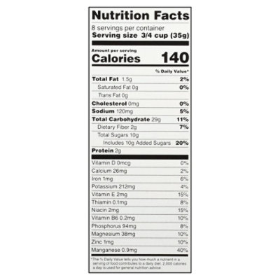 One Degree Organic Foods Cereal Veganic Sprouted Brown Rice Cacao Crisps - 10 Oz - Image 3