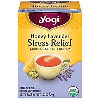 Yogi Herbal Supplement Tea Stress Relief Honey Lavender 16 Count - 1.02 Oz - Image 3