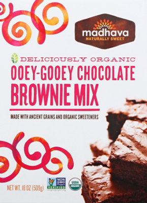 Madhava Brownie Mix Ooey-Gooey Chocolate - 18 Oz - Image 2