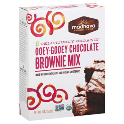 Madhava Brownie Mix Ooey-Gooey Chocolate - 18 Oz