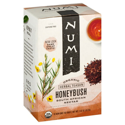 Numi Herbal Teasan Organic Tea Caffeine Free Honeybush 18 Count - 1.52 Oz - Image 1