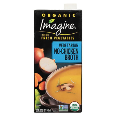 Imagine Natural Creations Organic Broth Vegetarian No-Chicken - 32 Fl. Oz. - Image 3