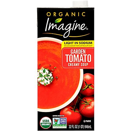 Imagine Organic Soup Creamy Garden Tomato Light In Sodium - 32 Fl. Oz. - Image 2