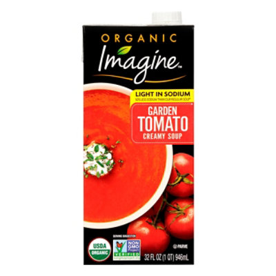 Imagine Organic Soup Creamy Garden Tomato Light In Sodium - 32 Fl. Oz. - Image 1