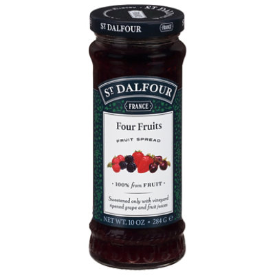 St. Dalfour Fruit Spread Deluxe Four Fruits - 10 Oz
