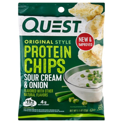 Quest Protein Chips Sour Cream & Onion Flavor - 1.125 Oz - Image 3