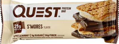 Quest Bar Protein Bar Gluten-Free Smores - 2.12 Oz - Image 2