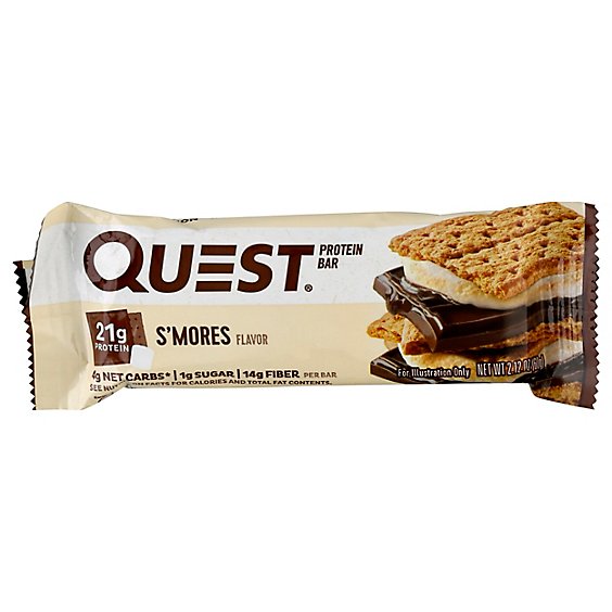 Quest Bar Protein Bar Gluten-Free Smores - 2.12 Oz