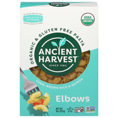 Ancient Harvest Supergrain Pasta Organic Gluten Free Quinoa Elbows Box - 8 Oz