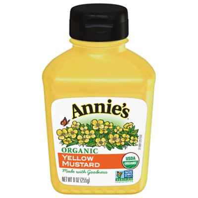 Annies Homegrown Mustard Yellow Organic - 9 Oz - Image 1