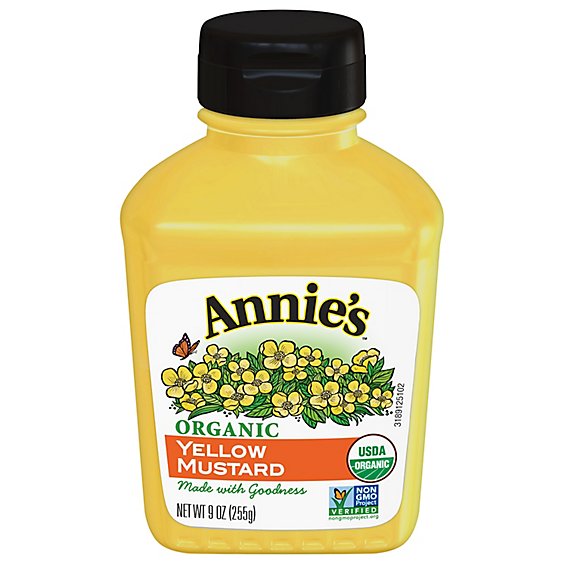 Annies Homegrown Mustard Yellow Organic - 9 Oz