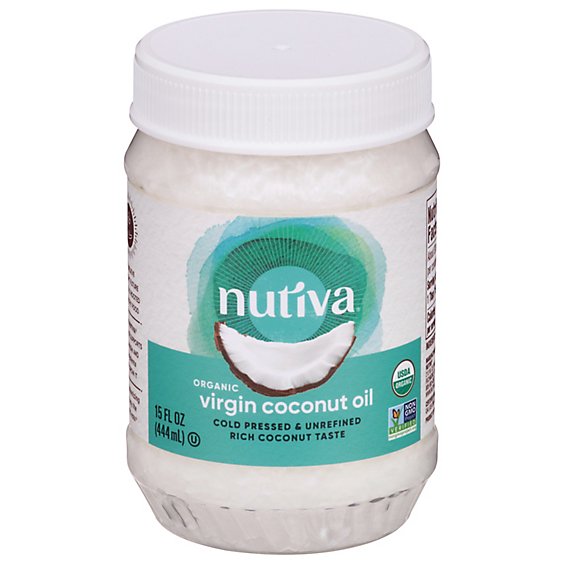 Nutiva Organic Superfood Coconnut Oil Virgin Jar - 15 Fl. Oz.